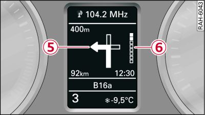 Display when a turn-off is required